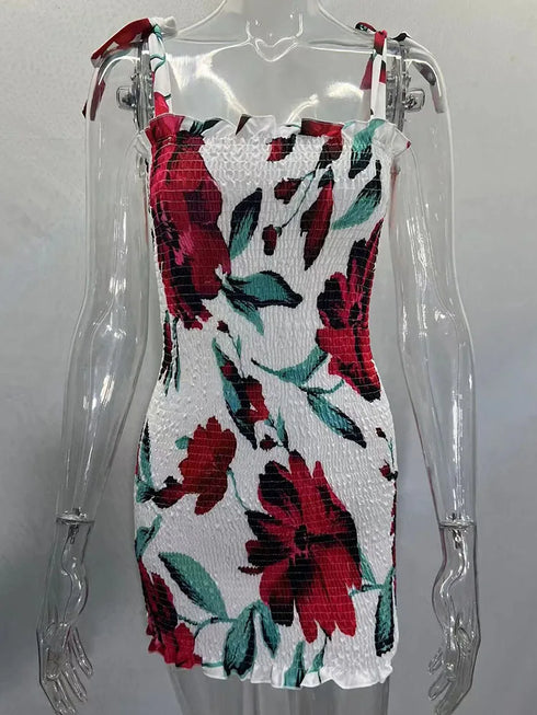 Sexy Women's Bodycon Mini Dress Summer Fashion Sling Strapless Pencil Tank Dress